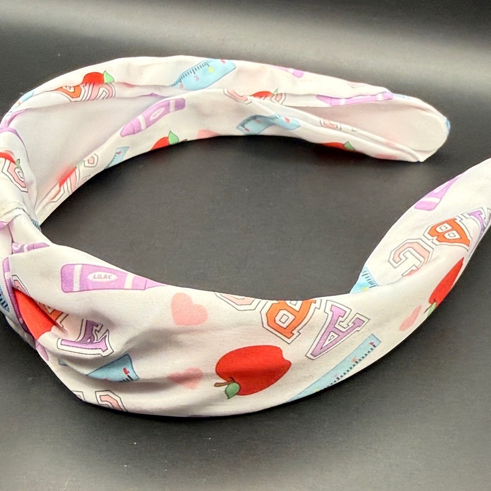 Target Back to School Teacher Headband Multi Apple ABC Crayon Ruler H3608111 NEW
